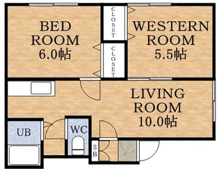 ウエストフィールド【2階】の間取り