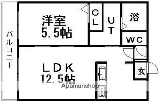 チェリーヒルズ【103号室】の間取り