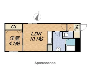 カサヴェルデ幌平橋【3階】の間取り