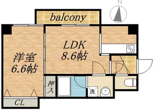 ヒルズ山鼻177【5階】の間取り