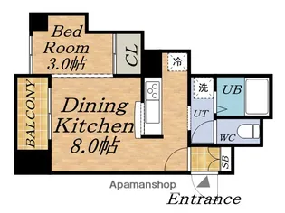 ポートレイト【808号室】の間取り