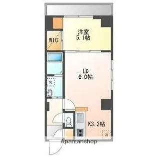 スペチアーレ・プリーモ【6階】の間取り