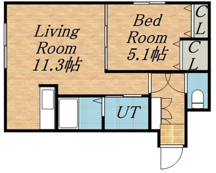 プランドゥール医大前【401号室】の間取り