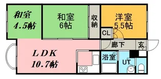メゾンドルチェ円山【3階】の間取り