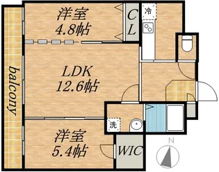 札幌中央レジデンス【9階】の間取り