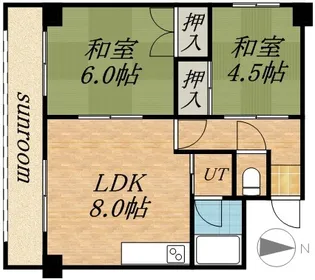 朝日レジデンス【808号室】の間取り