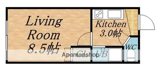 1Kの間取り画像