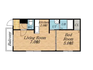 クイーンズフォレスト西町【2階】の間取り