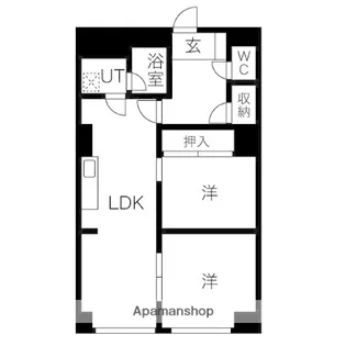 プレジデント薄野【803号室】の間取り