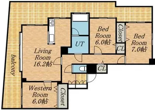 クリーンサッポロ医大西【5階】の間取り