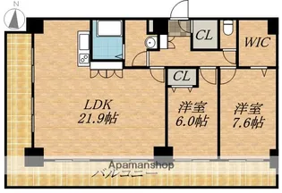 ティアラタワー中島倶楽部(Ⅰ−Ⅳ)【33階】の間取り