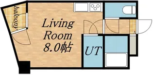 プライムパーク円山公園【612号室】の間取り