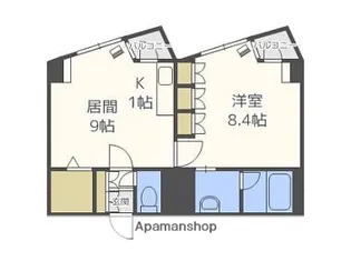 プライムパーク円山公園【720号室】の間取り