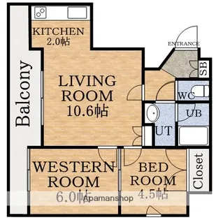 プロシード琴似【4階】の間取り