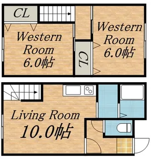 10条マンション【1階】の間取り