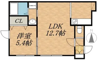 グランメール幌西A【201号室】の間取り