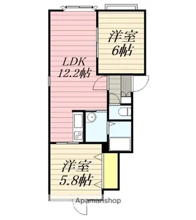 WING発寒 ウイング発寒【301号室】の間取り