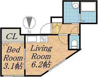 グランパレスK【303号室】の間取り
