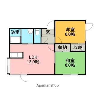 リバーサイドイン【101号室】の間取り