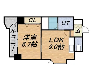 ティアラ資生館【802号室】の間取り