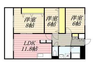 メゾン伏見【4階】の間取り