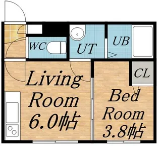 琴似ハウス・蒼【2階】の間取り