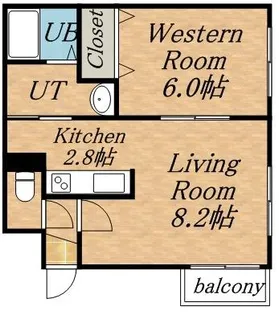 MTガーデン発寒南Ⅱ【303号室】の間取り