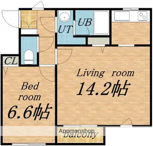 アルファコート琴似【304号室】の間取り