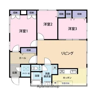 ライオンズマンション中島公園【10階】の間取り