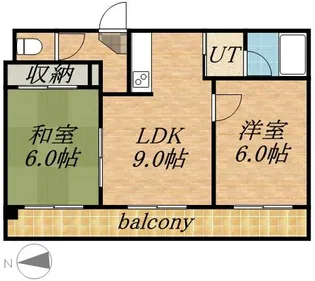 アルピナハイム【402号室】の間取り