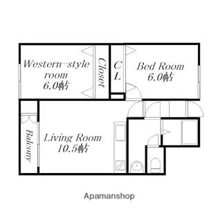 猪狩ビル【3階】の間取り