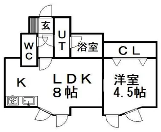 ELF【202号室】の間取り