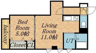 パークヒルズ円山【11階】の間取り