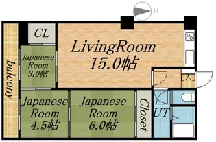 緑苑ビル【1008号室】の間取り