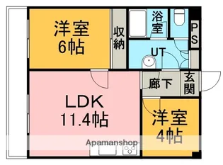 ライオンズマンション大通【3階】の間取り