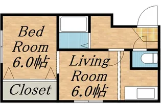 ノースランド南8条【00202号室】の間取り