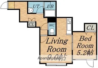 ユニオンライフ【3階】の間取り