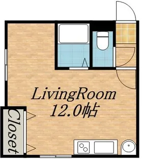 WOOD611【105号室】の間取り