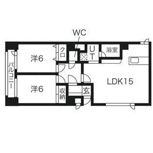 メゾンラコム【1階】の間取り