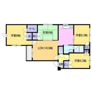 ヌーヴェルメゾン21【101号室】の間取り