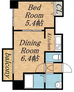 レジディア桑園【505号室】の間取り