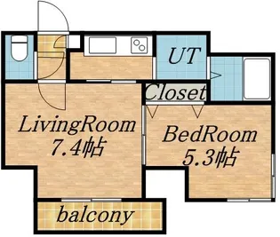 レジディア桑園【907号室】の間取り