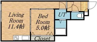 プライムアーバン大通公園Ⅰ【11階】の間取り