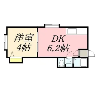 パセリーナ円山B【0205号室】の間取り