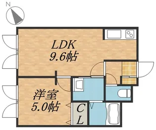 アイビル9【2階】の間取り