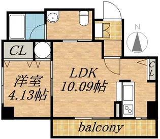 レジディア大通西【12階】の間取り