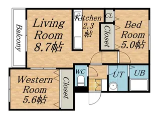 フェバリット壱番館【1階】の間取り