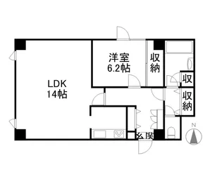 グランデュール旭ヶ丘【501号室】の間取り