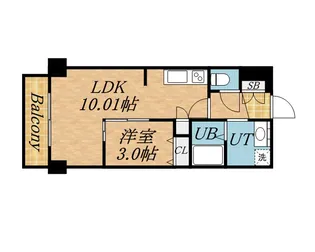 レジディア大通公園【9階】の間取り