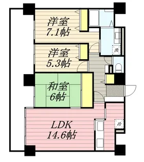 オリエンタルコート大友【402号室】の間取り